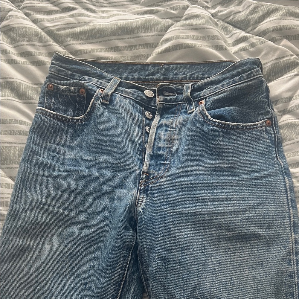 Levi's Medium Faded Blue 501 Jeans